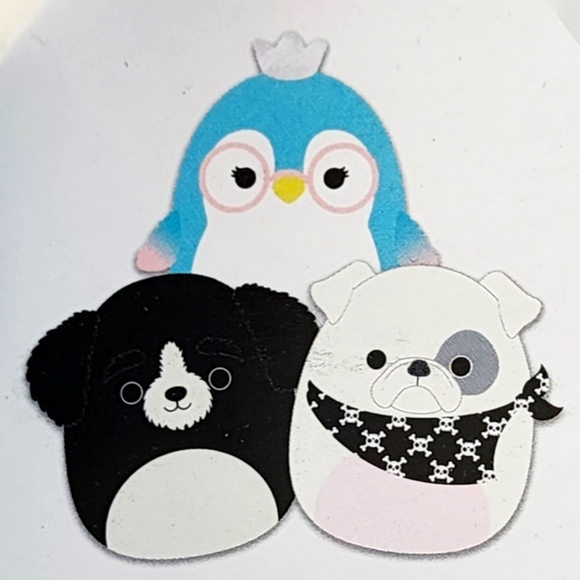 ELEANOR 🐶 OG White Bulldog w Black Skull Bandana Retail Excl. Squishmallow NWT - Picture 7 of 10